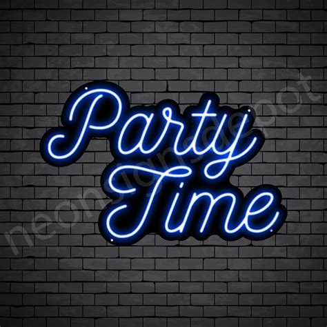 Party Time Neon Sign Neon Signs Depot