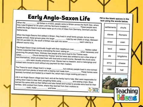 Anglo Saxons Teaching Ideas