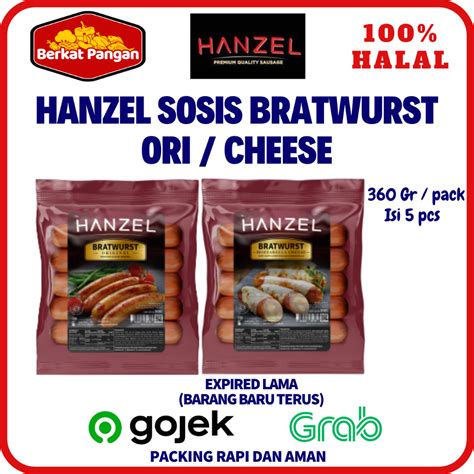 Jual Hanzel Sosis Sapi Original Bratwurst Bratwurst Cheese 360gr