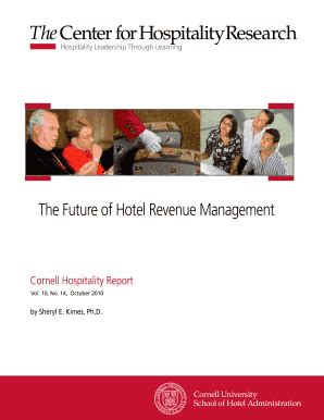 Fillable Online Sha Cornell The Future Of Hotel Revenue Management Fax