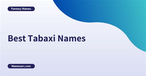 400+ Catchy and Best Tabaxi Names - Namesarc