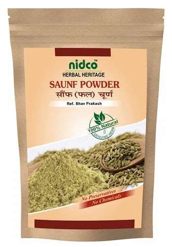 Saunf Fennel Nidco Saunf Powder With The Natural Herbs 50gms Pack