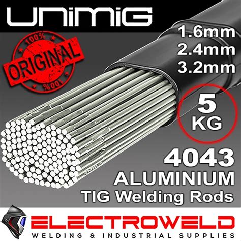 Unimig 4043 Filler Rods Aluminium Tig Welding Sticks 1 6mm 2 4mm 3