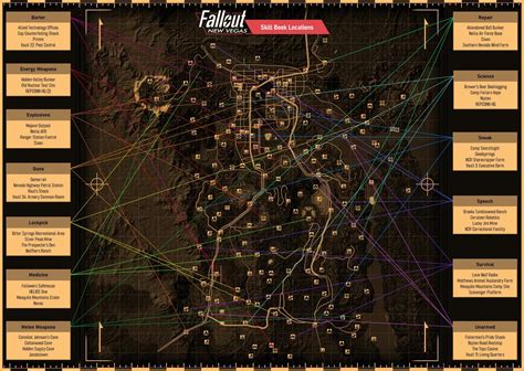 Fallout New Vegas I Posted A Skill Book Guide Map Yesterday And The