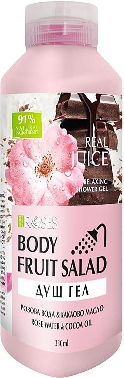 Nature of Agiva Roses Body Fruit Salad Shower Gel Гель для душа Роза