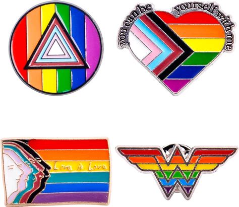 Vibbang Pcs Lgbt Pride Flag Pin Rainbow Brooch Lapel Pin You Can Be