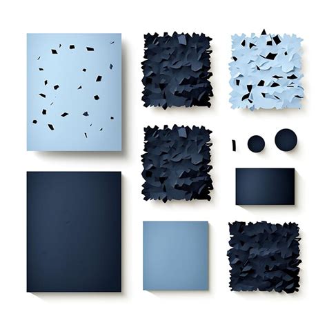 Premium AI Image | A Set Frame of Carbon Paper Black and Blue Color ...