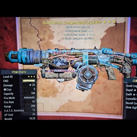 Quad Q2515 Cryolator Fallout 76 Game Items Gameflip