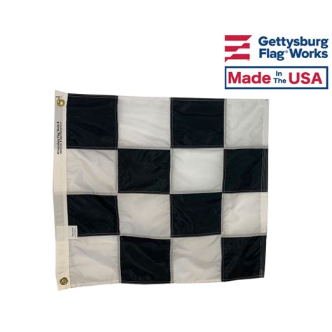 Black and White Checkered Racing Flag