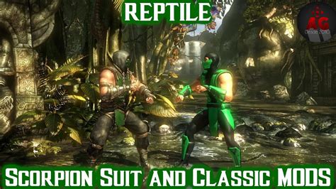 Mkx Pc [mods] Reptile Scorpion Suit And Classic Youtube