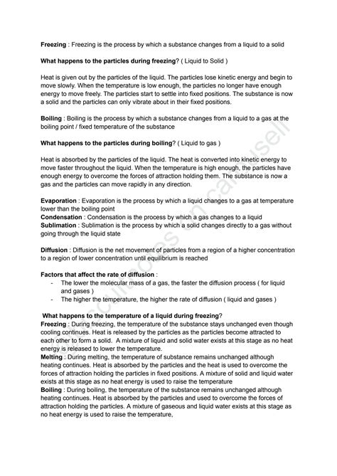 Solution O Level Chemistry Notes By Ri Student Studypool