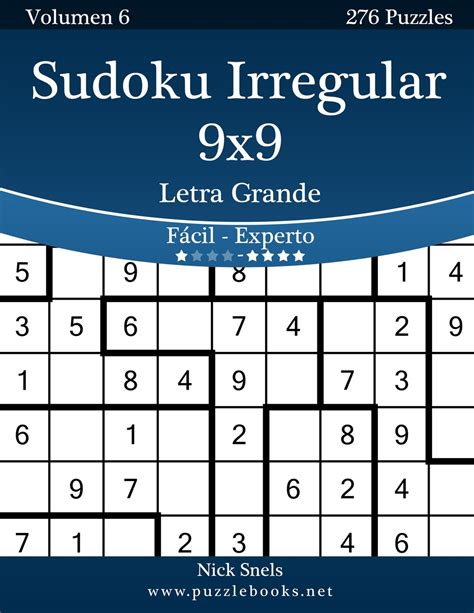 Sudoku Irregular X Impresiones Con Letra Grande De F Cil A Experto