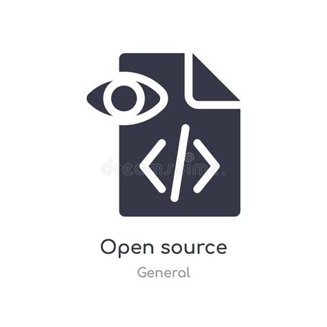 Open Source Icon Isolated Open Source Icon Vector Illustration From