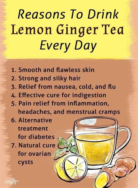 Reasons To Drink Lemon Ginger Tea Everyday Health Tips Health And