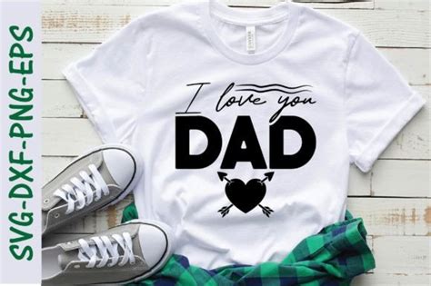 I Love You Dad Svg Father Day Svg Graphic By Svg Design Hub · Creative Fabrica