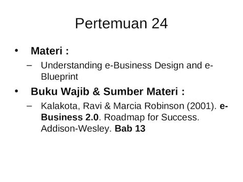 Ppt Pertemuan 24 Materi Understanding E Business Design And E