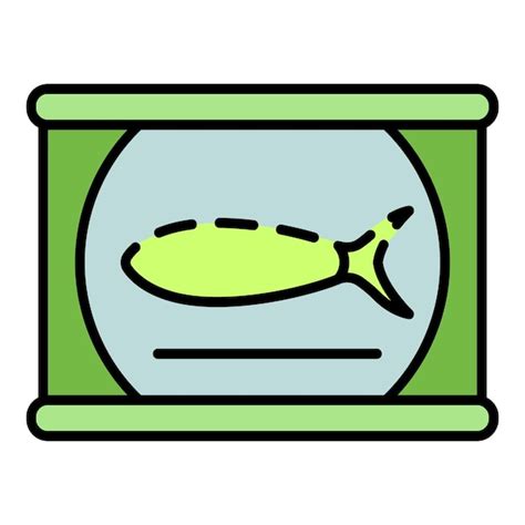 Premium Vector Fish Tin Can Icon Outline Fish Tin Can Vector Icon