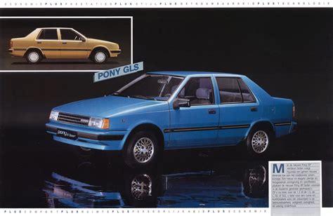 1986 Hyundai Pony XP Brochure