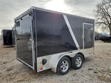 2021 United Trailers 7x12 Tandem Axle Enclosed Cargo Trailer In Sioux