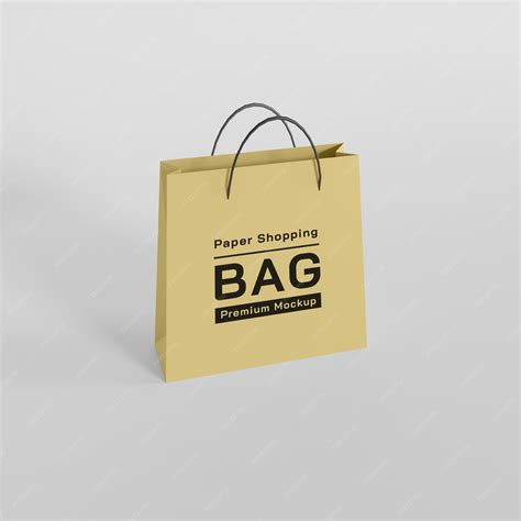 Premium Psd Paper Shopping Bag Mockup Design Premium Psd