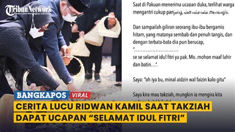 Ridwan Kamil Bagikan Cerita Lucu Dapat Ucapan Selamat Idulfitri