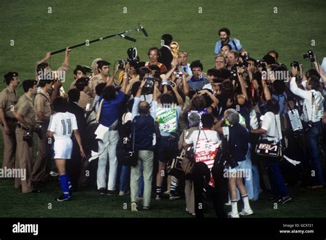 Soccer - FIFA World Cup Final 1982 - Italy v West Germany - Santiago Bernabeu Stadium Stock ...