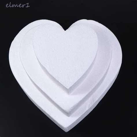 ELMER1 Cake Foam Mould Craft Party Decorations Styrofoam Heart Shaped