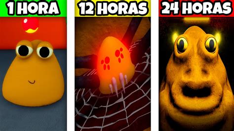 Horas Jogando O Jogo De Terror Do Pou No Roblox Todos Os Finais E