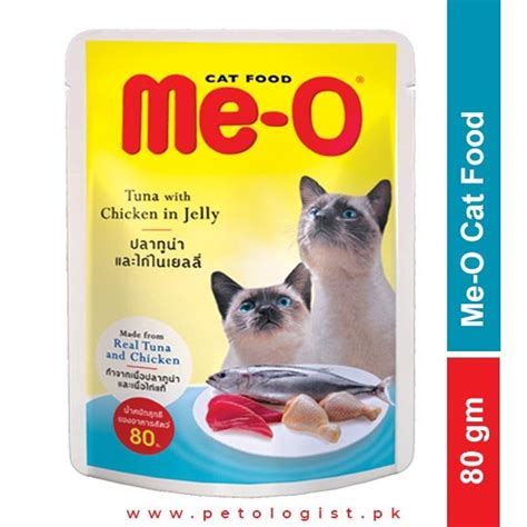 Me O Adult Cat Food Tuna With Chicken In Jelly 80g Petologist Pakistan