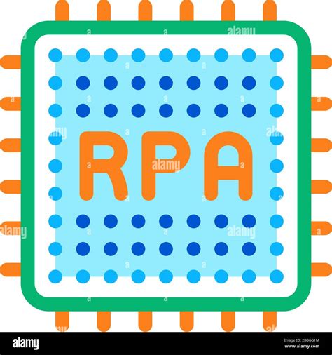 Rpa Chip Icon Vector Outline Illustration Stock Vector Image Art Alamy