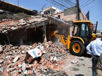 Civic Body Demolishes Illegal Structures In Chakan Pune News