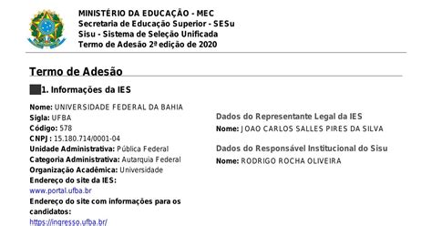 Termo De Adesão Ufba 2025