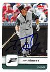 Jonny Gomes Autographed Baseball Card Tampa Rays 2006 Fleer 116