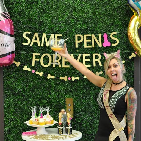 Party Supplies Paper And Party Supplies Bachelorette Party Banner Same Penis Forever Banner Penis