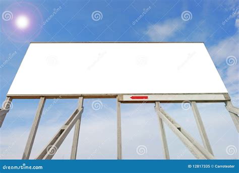 Wooden Billboard Stock Image Image Of Business Advertise 12817335