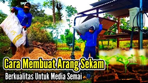 Cara Membuat Sekam Bakar Atau Arang Sekam Yang Berkualitas Untuk Media