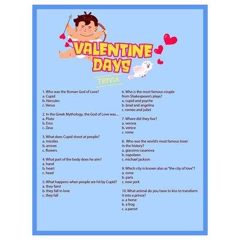 Valentines Day Trivia Questions Valentines Day Trivia Valentines