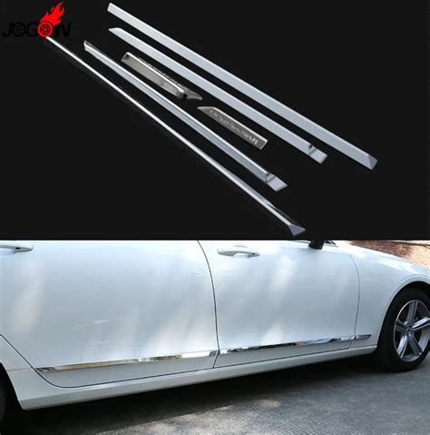 Accessories New Abs Chrome Side Door Body Protector Molding Cover Trim