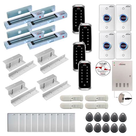 Fpc Four Doors Access Control Electromagnetic Lock For Inswinging