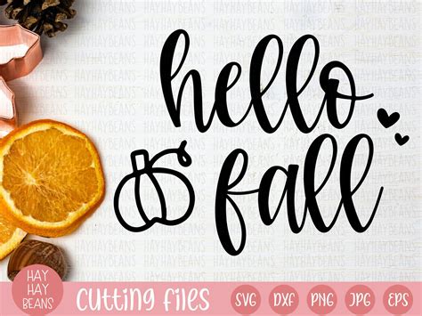 Hello Fall Svg Fall Svg Fall Svg File Fall Shirt Svg Etsy Hello