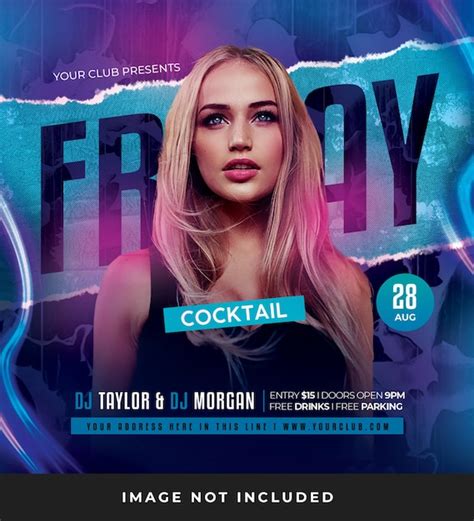 Premium Psd Friday Night Flyer Psd Template