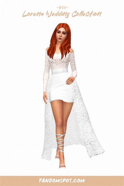 Lorena Wedding Collection By Beo Sims 4 Cc In 2024 Sims 4 Wedding Dress Best Wedding