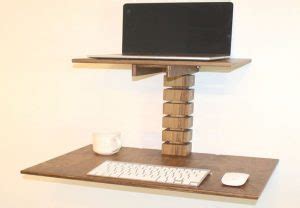 Wall-Mounted Standing Desk by Gereghty Desk Co.