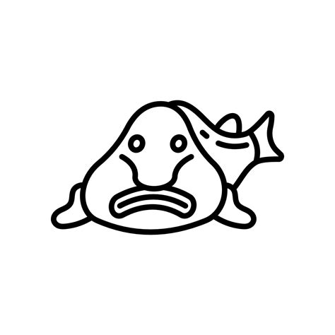 Blobfish icon in vector. Illustration 34051254 Vector Art at Vecteezy