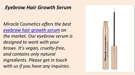 PPT - Eyebrow Hair Growth Serum PowerPoint Presentation, free download ...