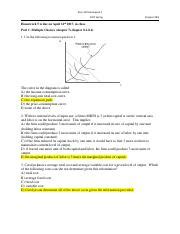 Econ Homework Key Econ Homework Spring Chapter