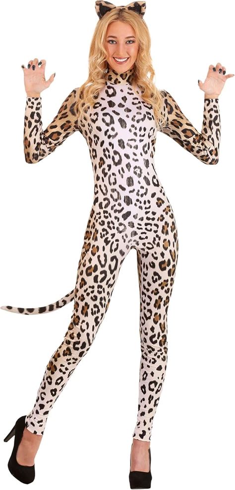 Women S Leopard Catsuit Costume Sexy Leopard Cheetah Halloween Costume Clothing