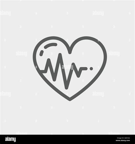 Símbolo de cardio electrocardiograma Imágenes vectoriales de stock Alamy