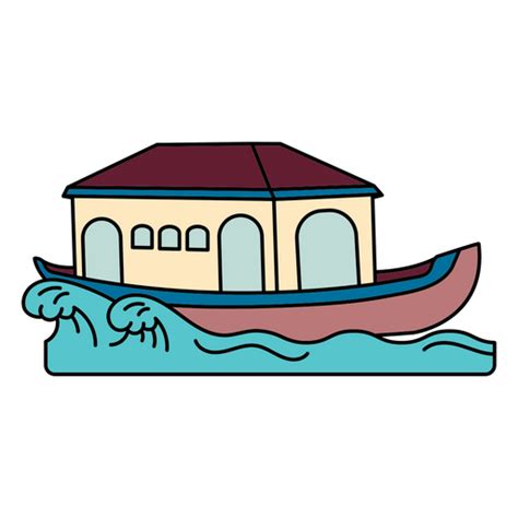 Water Houseboat Transport PNG & SVG Design For T-Shirts