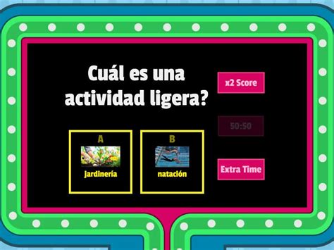 Tipos De Actividad Gameshow Quiz